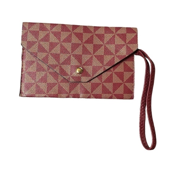 Triangle Design Snap Closure Wristlet (perfect for Prom or Wedding) - Picture 1 of 4